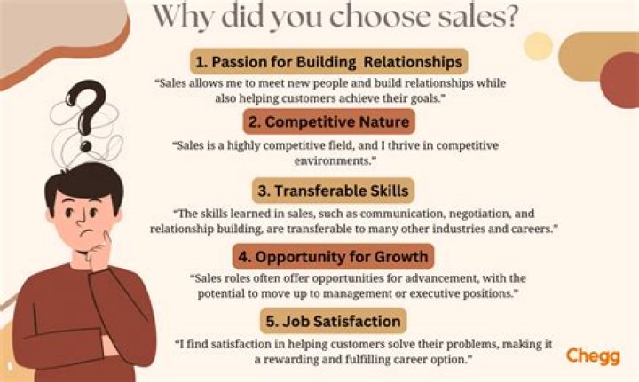 Why did you choose sales as a carrier?