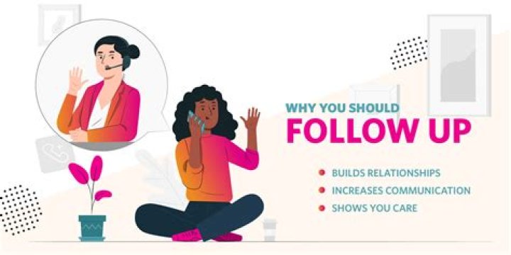 Why is it important to always follow up your transactions?