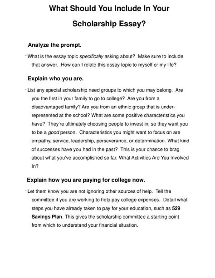 Why should you be awarded a scholarship?